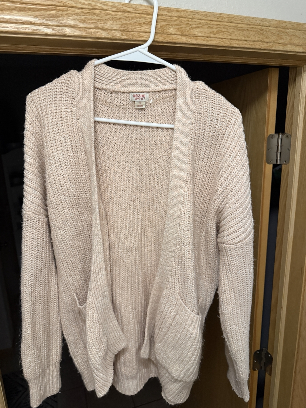 Mossimo Supply Co. Soft Blush Open-Front Knit Cardigan
